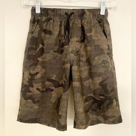 Timberland Boys' Amphibian 2-Way Stretch Pull-On Shorts camo size small (8) - Picture 1 of 10